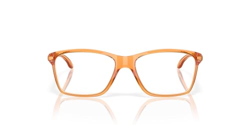 Image of Oakley Youth Unisex Kids OY8010 Cartwheel Rectangular Prescription Eyewear Frames, Polished Clear /Demo Lens