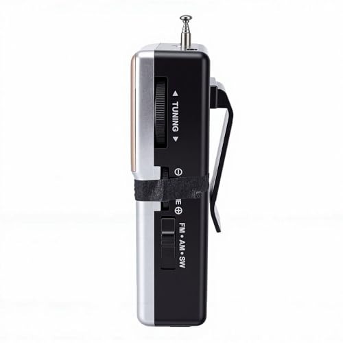 Radio portátil AM FM SW con antena y batería recargable miniatura 7