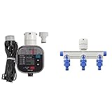 タカギ(takagi) 自動水やり かんたん水やりタイマー雨センサー付 タイマー予約 自動水やり GTA211 【安心の2 3分岐蛇口ニップル 1つの蛇口を3つに増やす GWF11 【安心の2 【セット買い】