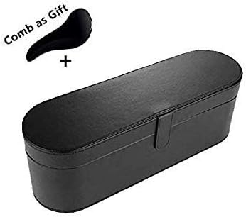 Dyson Supersonic Hair Dryer Case, Portable Magnetic Flip PU Leather Moistureproof Anti-scratch Dustproof Organizer Travel Gift Case for Dyson Supersonic Hair Dryer (black)