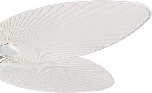 Honeywell Ceiling Fans Palm Island Tropical 52 Inch Ceiling Fan, Outdoor Ceiling Fan with Pull Chain, Dual Mount 5 Palm Leaf Blade Design, ETL Wet Rated, White (50200-01) - Image 7