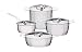 Produktbild Alessi Pots&Pans, Topf (AJM100/20), (AJM101/16), Kasserolle mit Zwei Griffen (AJM101/20), Milchkochtopf (AJM302), (AJM200/16), (AJM200/20), Deckel (AJM200/24), Edelstahl, Silver, 20 cm