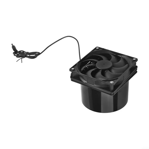 TDCuizent Ventilador de escape de brida de 12 V 3000 RPM con montaje en conducto para una circulación eficiente del aire, humo y extracción, fácil instalación para panel solar