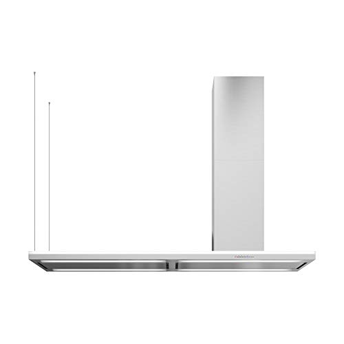 Futuro Futuro Island-Mount Range Hood 69" 940-CFM | Streamline Left-Handed | Stainless Steel Vent Hood | Modern Italian Exhaust Hood | LED, Ultra-Quiet w/Blower