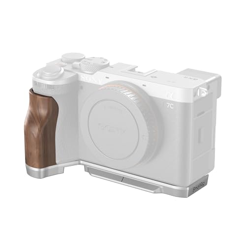 SmallRig A7C II / A7CR ハンドグリップ L型グリップ カメラ用グリップ SONY対応 Arca用クイックリリースプレート、軽量木製サイドハンドル、三脚/手持ち撮影の迅速な切り替え対応 - 4796B