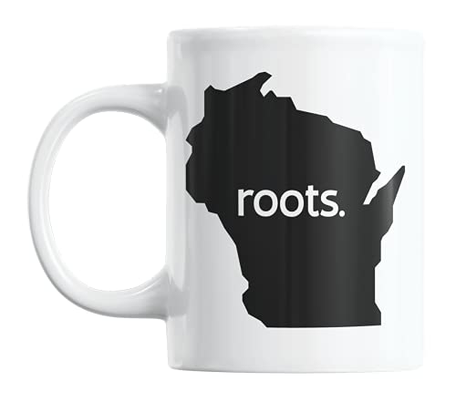 Make Your Mark Wisconsin Roots State Map Mug 11oz