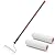 Paint Roller extension pole,48in Brush kit Multi-Function Paint Roller kit cleaner with House Paint Rollers Brush Stainless Steel Pole,Mural Brush for Walls and Ceiling paint roller no drip grey
