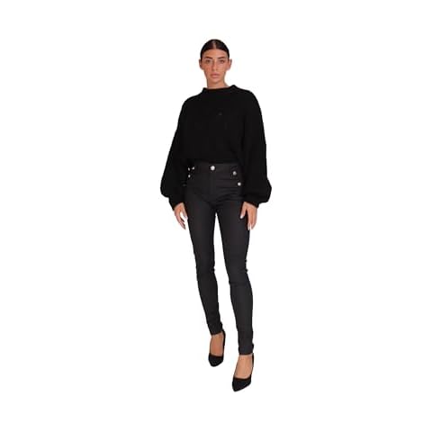 Jean skinny Elara aspect cuir Cover