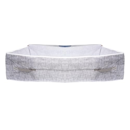 Image of Raggle 2 PCS Underbed Storage Bags Foldable Clothes Bag Large Capacity Storage With Clear Window Reinforced Handles Zippered Organizer Non-Woven For Comforters Blankets Bedding (Art Deco, 2)