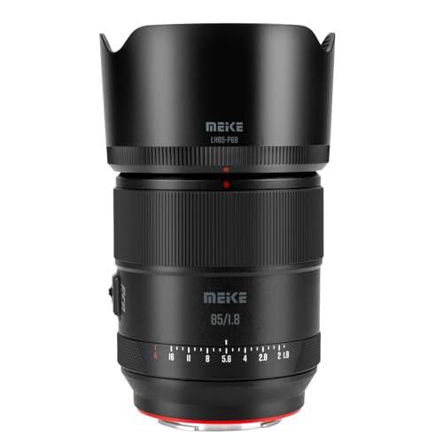 Meike 85mm F1.8 Pro Auto Focus Medium Telephoto STM Stepping Motor Full Frame High Resolution 8K Prime Portrait Lens Compatible with Sony E Mount Cameras A7 A7R A7IV A7R IV A7III A7SIII A9 A7C A7CII