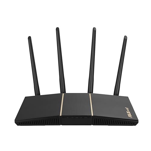Image of ASUS RT-AX57 AX3000 AiMesh Dual Band WLAN Combinable Router (Tethering as 4G and 5G Router Replacement, WiFi 6, 1024-QAM, AiProtection, MU-MIMO, OFDMA, App Control)