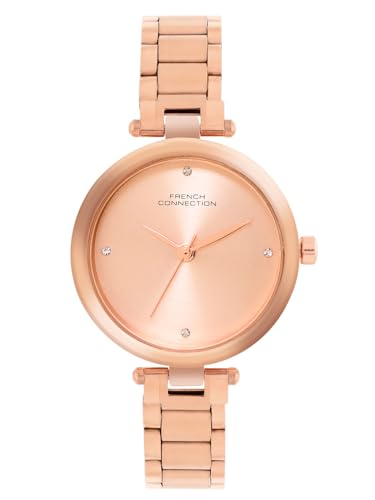 French Connection Analog Pink Dial Womens Watch-FCN0104RGM-R (B0D8L4J2VJ) Amazon Price History, Amazon Price Tracker