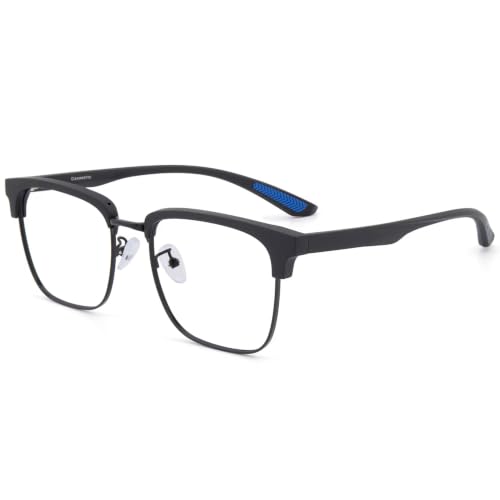 Image of Blue Light Blocking Glasses Men Rectangle Lightweight Gaming Glasses