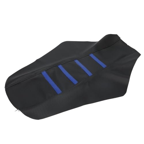 Housse siège moto TTR125 contre la selle usée avec grip bleu