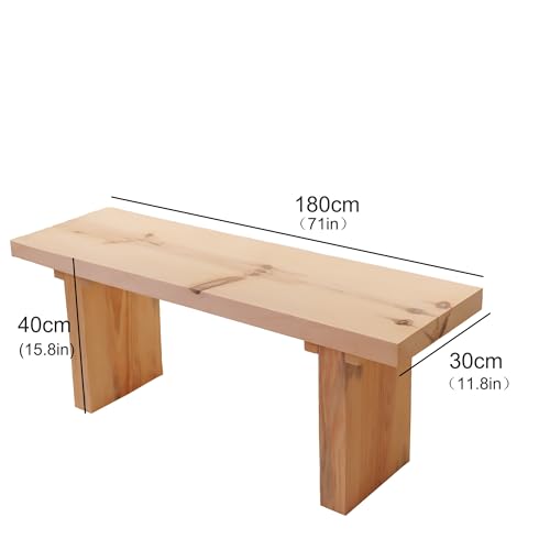 WXZXWXZX Banco de Madera Recibidor Banco Comedor Banqueta Banco Pie de Cama Banqueta Dormitorio para Vestidor Salón Pasillo(180 * 30 * 40cm) - imagen 2