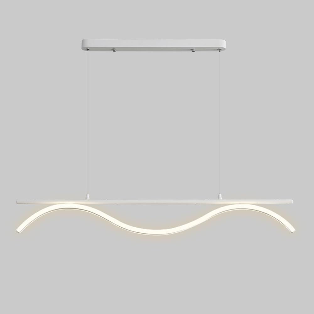 Vfdaswqq Girls White Lamp, Island Lights Linear Led Dimmable Fixture 40W Chandeliers For(White)