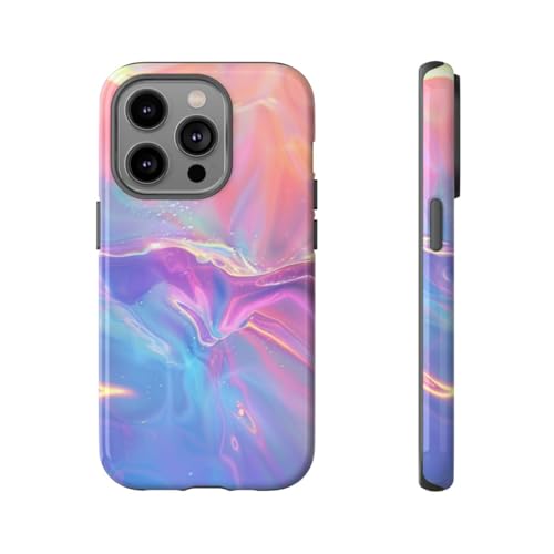 Coque iPhone 14 Pro rigide brillante anti-rayures dégradé coloré