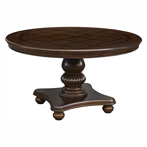 Lexicon Joella Round Dining Table, Brown Cherry #TOP2