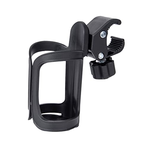 Kisangel Stroller Cup Holder Antislip Design for Bicycles Mountain Bikes Strollers and Wheelchairs Lightweight TPU Material Black