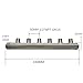 Stainless Steel Plumbing Distribution Manifold, water air manifold 3-6Port Distribution Header, NPT Threaded (6ways)