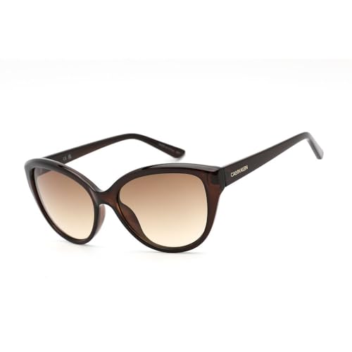 Calvin Klein Damen Ck19536s Sonnenbrille, Kristallbraun/Braun