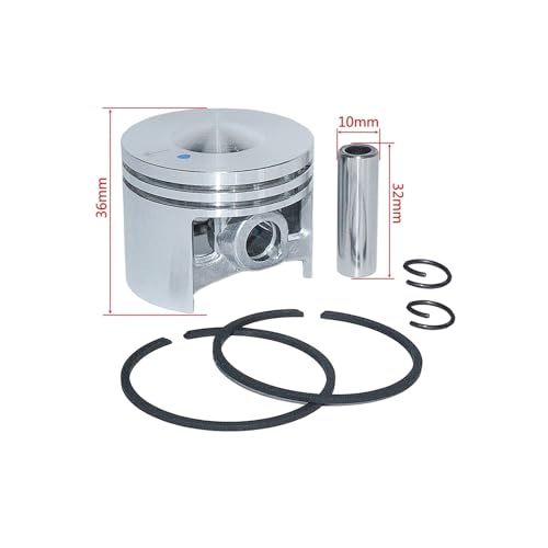 Piston 46mm avec segments pour tronçonneuse 028 repère OEM 11180302003 - 3