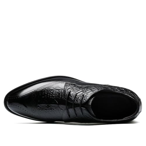 Men's Leather Dress Shoes Oxford Lace Up Monk Strap Round Toe Loafers Formal Business Comfortable Wedding Genuine Leather Non Slip Stylish Durable Office2