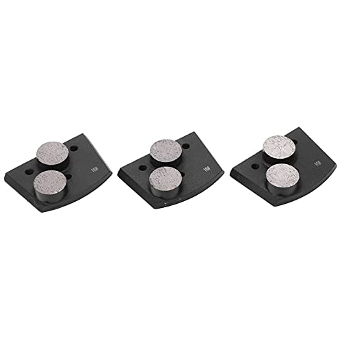 Grinding Shoes Polishing Grinding Pads, 16# Grit Grinding Pads Pads Black 16# Grit 2 Cylindrical Teeth Removal Scraper for Concrete Sanding