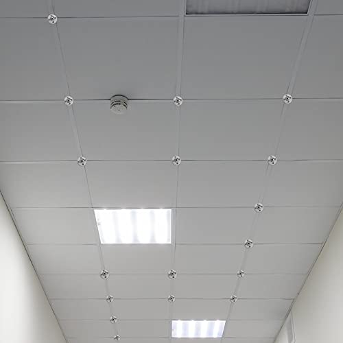 Fuyamp 200pcs Easy Fix Washers 4-Claw Washers Nail Gaskets for Gypsum Board Extruded Plate Insulation Thermoboard Fixed Backer Boards, 28mm Diameter