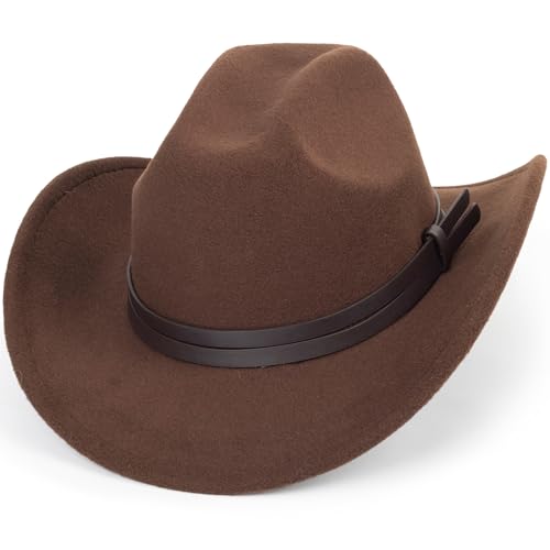 Image of Vintage Western Cowboy Hat for Men Outback Cowgirl Hat M /L