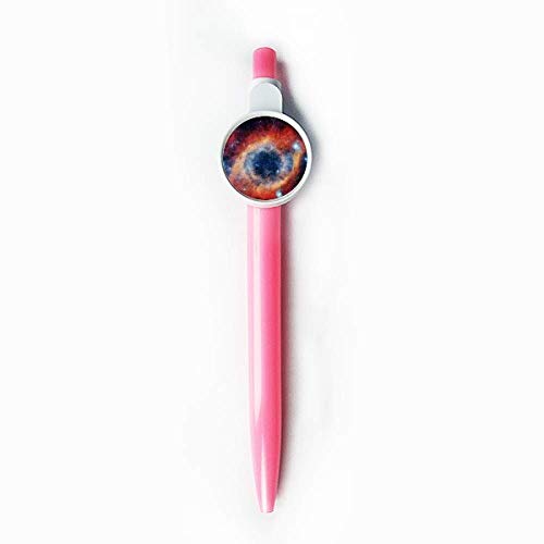 Stylo à bille rétractable bleu imprimé galaxie pour les passionnés d'espace