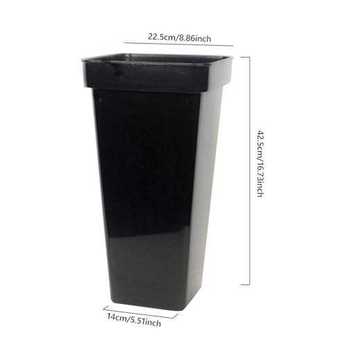 Vase moderne incassable en polypropylène noir L pour centre de table - 4
