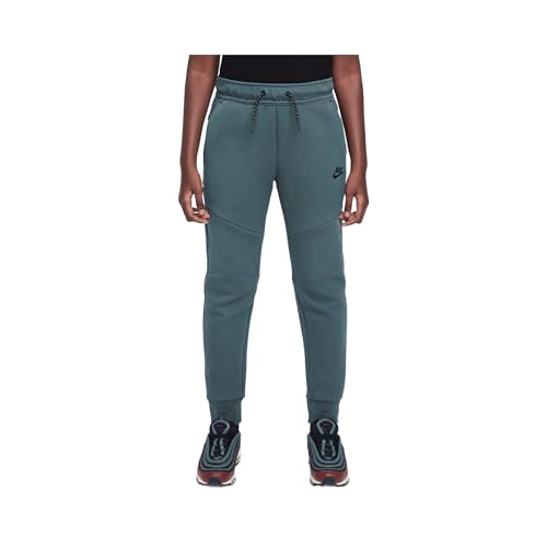 Nike Sportswear Tech Fleece Big Kids' Joggers (HV5869-338, Vintage Green/Black/Black) Size Small