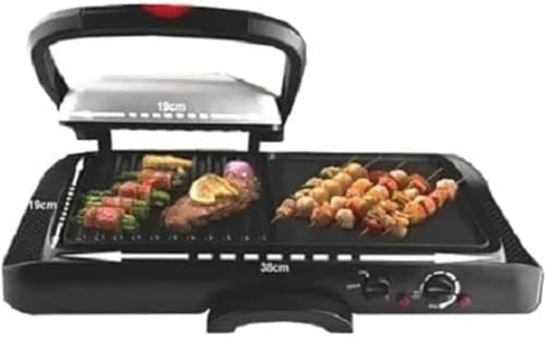 Fipka-DSP-KB1050-Sandwich-Maker-With-Grill-1600-Watt-Black-Silver