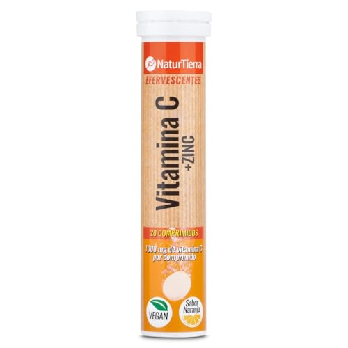 Natur Tierra Vitamina C + Zinc, tubo 20 unidades