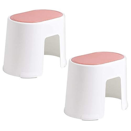 VICASKY 2pcs Modern Potty Stool Step Stool for Adults Non-Slip Plastic Toilet Footrest Safety Design for Home Use
