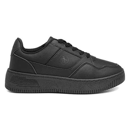 Penguin Boys Squadron Junior Casual Trainers Sneakers Black 22