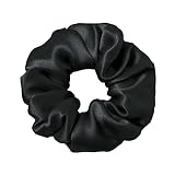 BLUEIRIS 100% Mulberry Silk Scrunchies for Hair, 22 Momme Heavy Thick High-end Vintage Hair Accessor