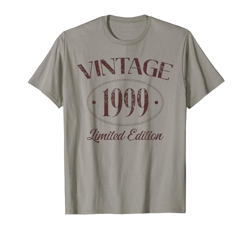 Year Of Birth Birthday Limited Edition Vintage 1999 Maglietta