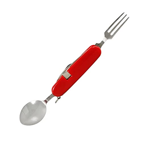 #37510 Couteau de poche avec couverts, fourchette, couteau, cuillère