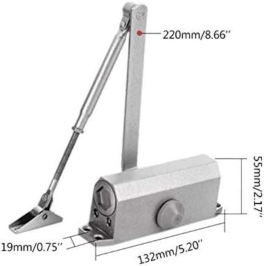 Regulowane okrągłe zamknięcia drzwi - automatyczny hydrauliczny system zatrzaskowy sprężynowy do drzwi lewych/praworęcznych 25-45 kg zwiększone bezpieczeństwo i łatwa obsługa