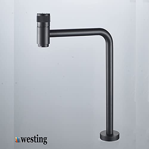 Torneira Link Para Cuba Torneira Preta De Mesa Bica Alta 90 Graus Para Banheiro e Lavabo Westing
