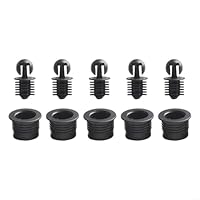 10 Paar Kunststoff-Lautsprecher-Grill-Führungen für bequeme Entertainment-Center-Einrichtung (A32)