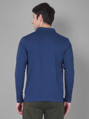 Image of Force NXT Polo Neck T-Shirt for Men Pack of 1 | Regular Fit T-Shirt for Men | Premium Super Combed Rich Cotton Polo Shirt | Men's Ultra Soft Full Sleeve T-Shirt