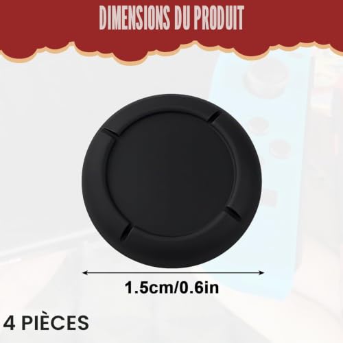 Lot de 4 Têtes de Rechange pour Switch OLED et Joy Cone Switch 1, Joystick Protection en Silicone, Capuchon Joystick Accessoire pour Nintendo Lite et 2 – vue 2