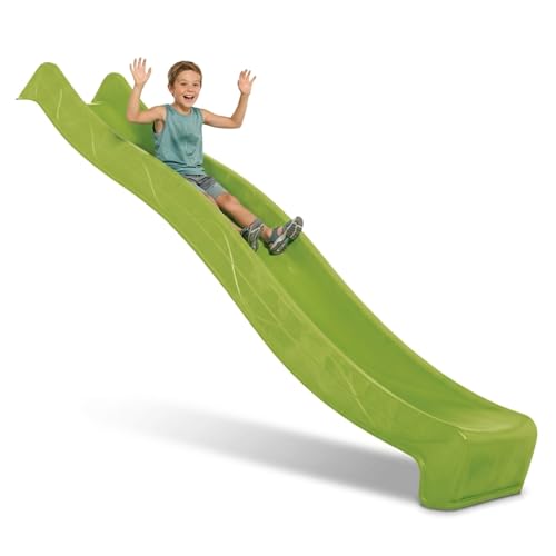 DEMMELHUBER - Kinder Rutsche Outdoor Garten Spielgeräte, Stabile Wasserrutsche für Kinder, Alternative zu Indoor Spielgeräten, 2,90 Meter lang (Grün)