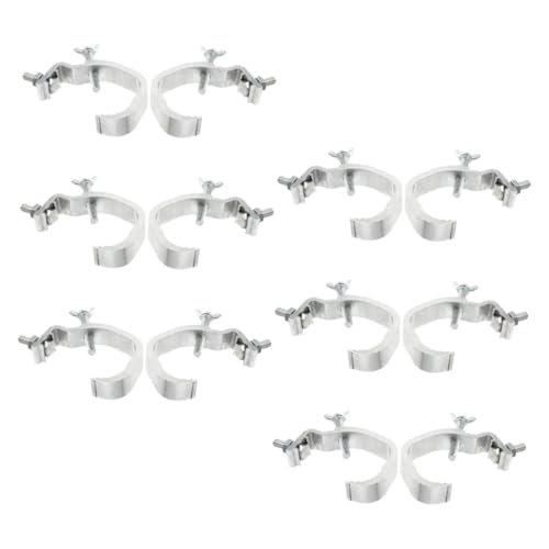 PRETYZOOM 12pcs Heavy Duty Stage Light Clamps: Aluminum Truss Hooks For Spotlight - Reliable For Stage, Performance And Event Lighting