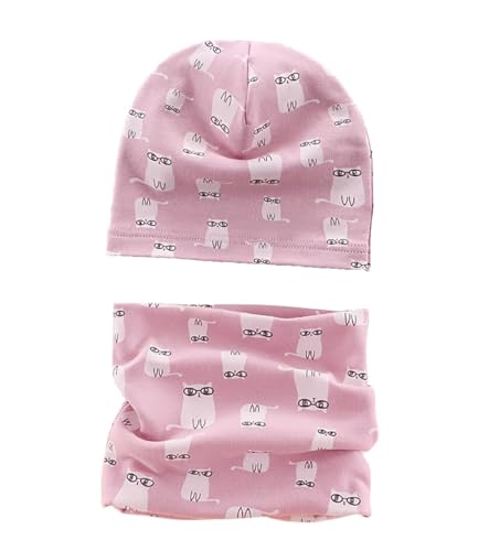 RQJLZ Baby Kinder Baumwolle Mütze Schal Set, Loop Kinder Mit...