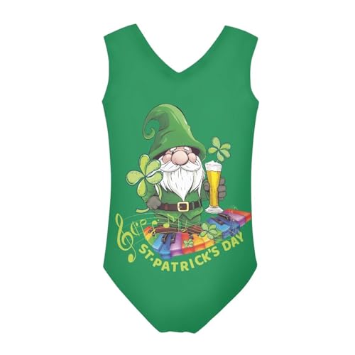 Image of Girls Fashion Print One Piece Swimsuit Bathing Suit Gymnastic Leotard for Kids, 5-14 Years
