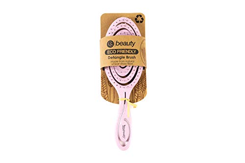 CS Beauty Eco Friendly Straw Hairbrush, Flexible Soft Pin Bristles, Detangling Wet/Dry Hair, Head Massaging Pro (Oatmeal) - Image 4